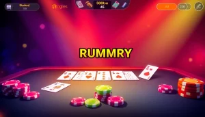 Play rummy wealth online with a dynamic card game interface showcasing colorful graphics and interactive features.