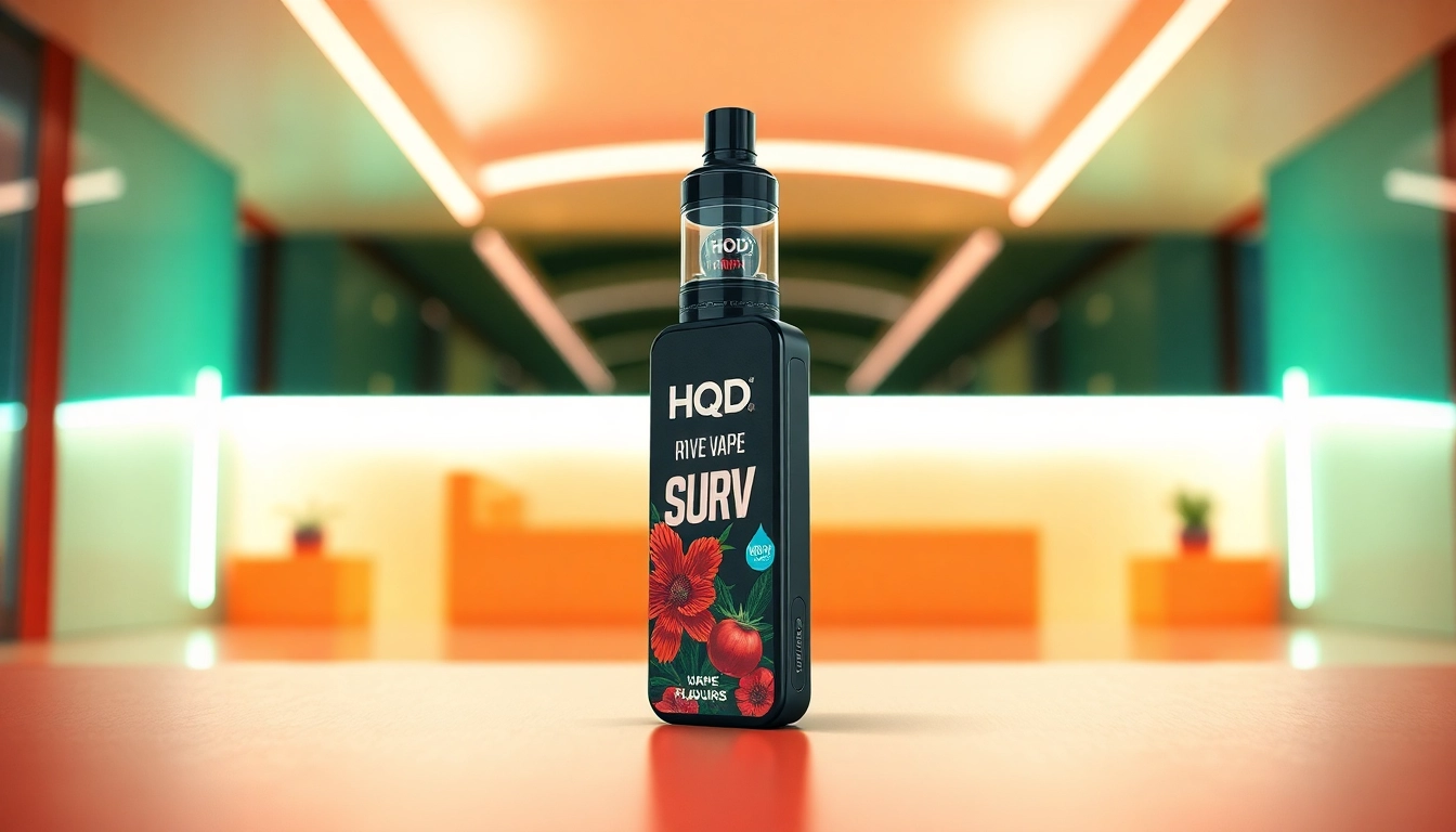 Enhance your vaping experience with HQD Surv kaufen, featuring a sleek design and vibrant flavors.