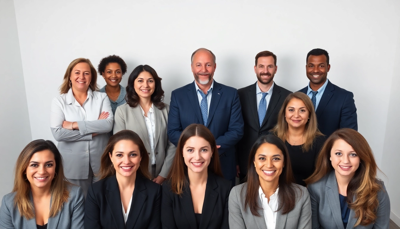 Capture stunning company headshots of diverse professionals in a polished studio setting.