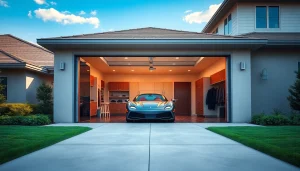 Transform your experience with custom garages featuring modern designs and sleek interiors.