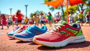 Laufschuhe für Kinder in verschiedenen Designs und Farben, ideal für aktive Kids.