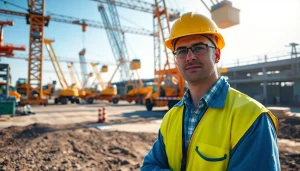 Gain insights with NVQ Level 4 Crane supervisor answers, showcasing a professional supervising construction activities.