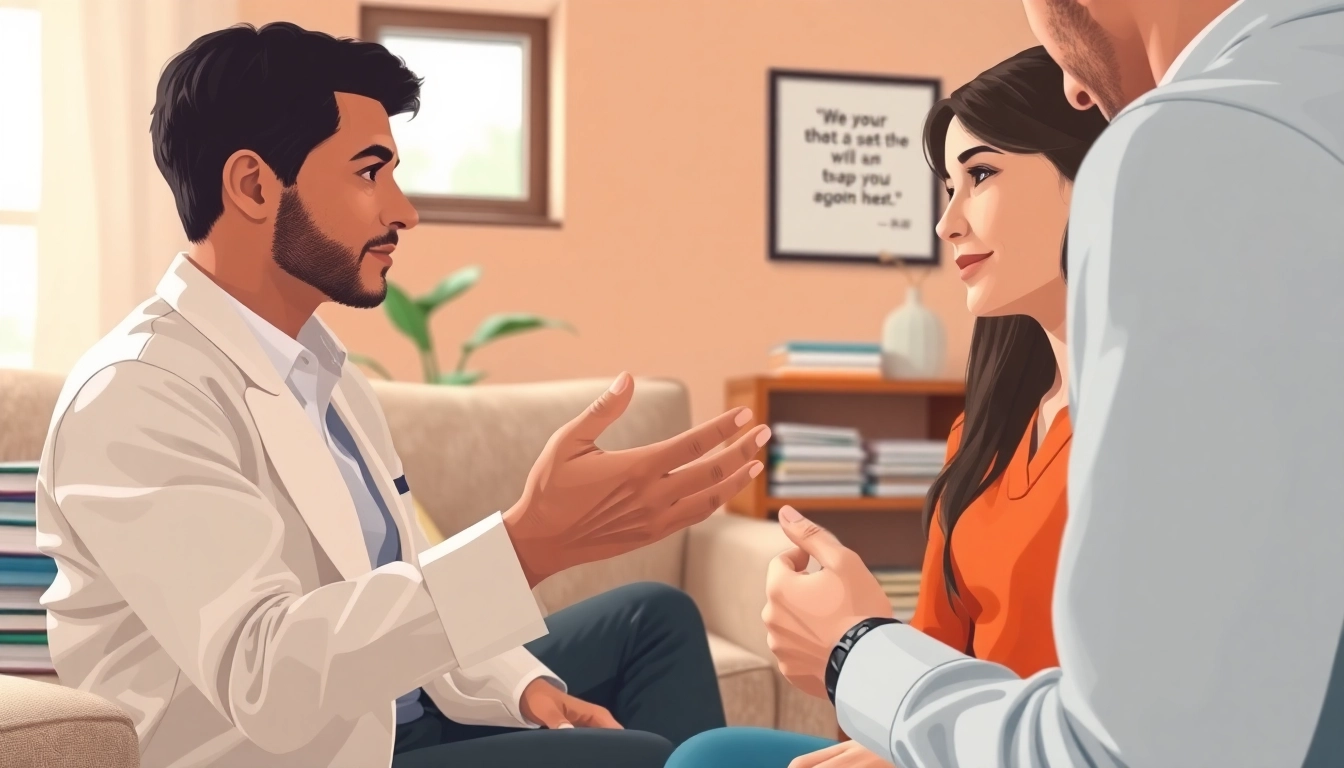 Engaging discussion about ocd disorder between a therapist and patient in a warm office environment.