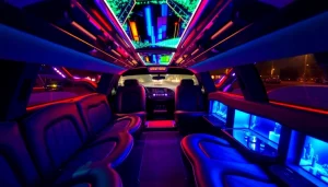 Experience premium car service Atlanta with a luxurious limousine showcasing leather interiors and modern features.