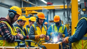 Students learning practical skills at a trade school in Tennessee with essential tools and equipment.