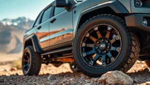 Showcase of XD wheels on an off-road vehicle highlighting their strength and design.