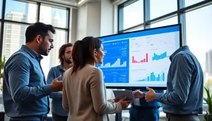 Boost your online marketing edmonton strategy with a professional digital marketing team collaborating.