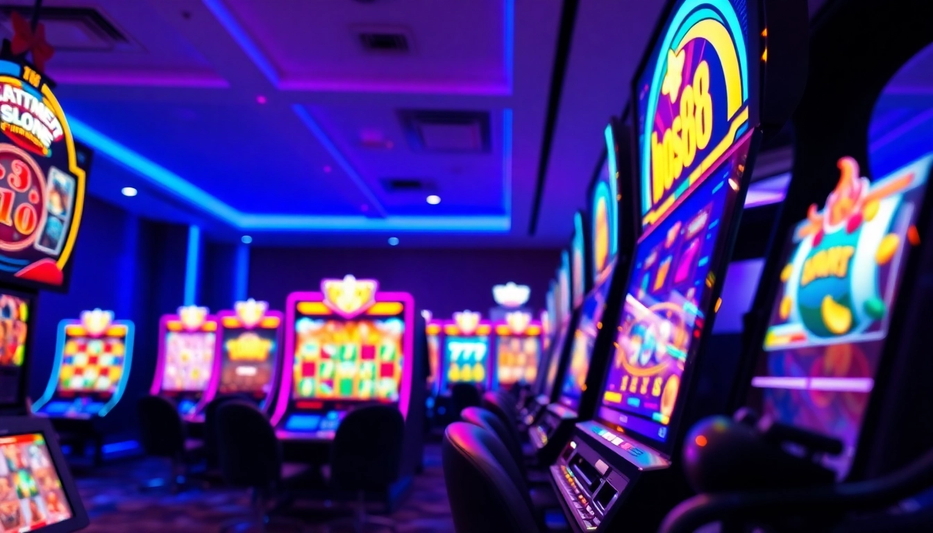 Menampilkan pengalaman bermain bos88 slot dengan suasana yang energik dan modern.