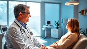 Concierge doctor las vegas providing personalized care to a patient in a calm and welcoming clinic environment.