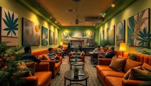 Join the vibrant cannabis culture at https://cannabisbcn.com with stylish interiors and cozy seating.