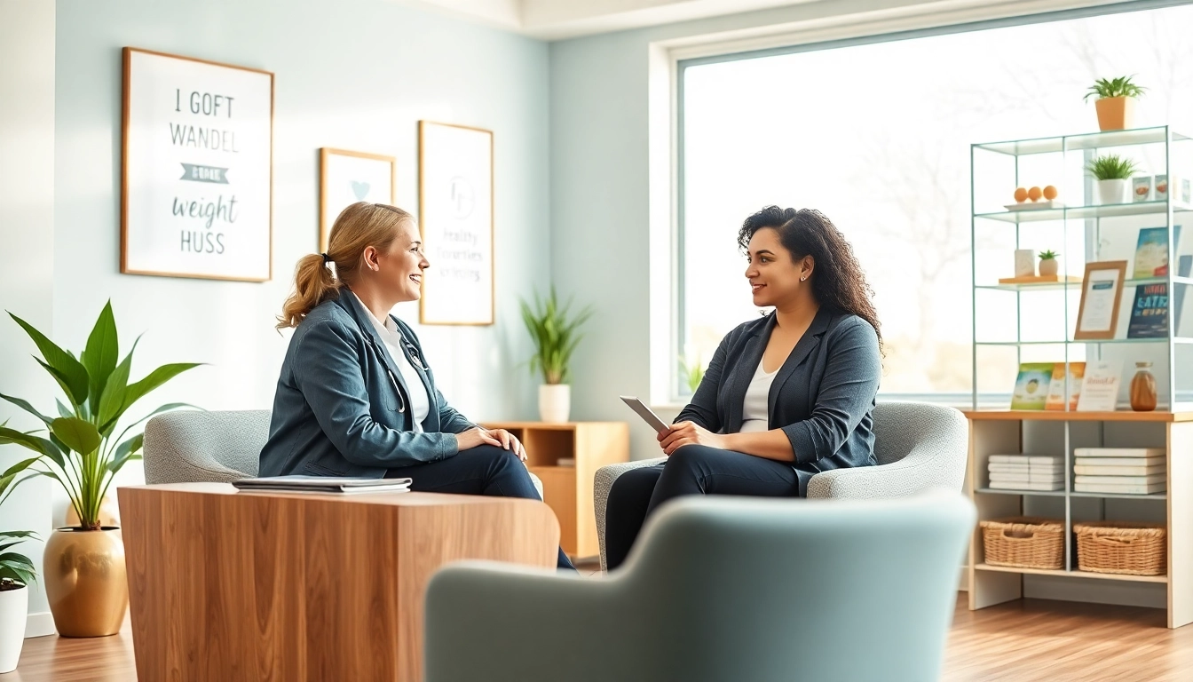 Consulting a patient at a weight loss clinic las vegas focused on wellness and support.