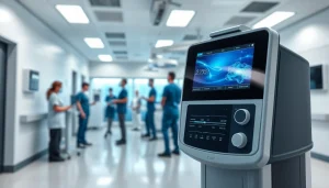 Showcase of das 140 medical equipment highlighting its advanced features in a professional healthcare setting.