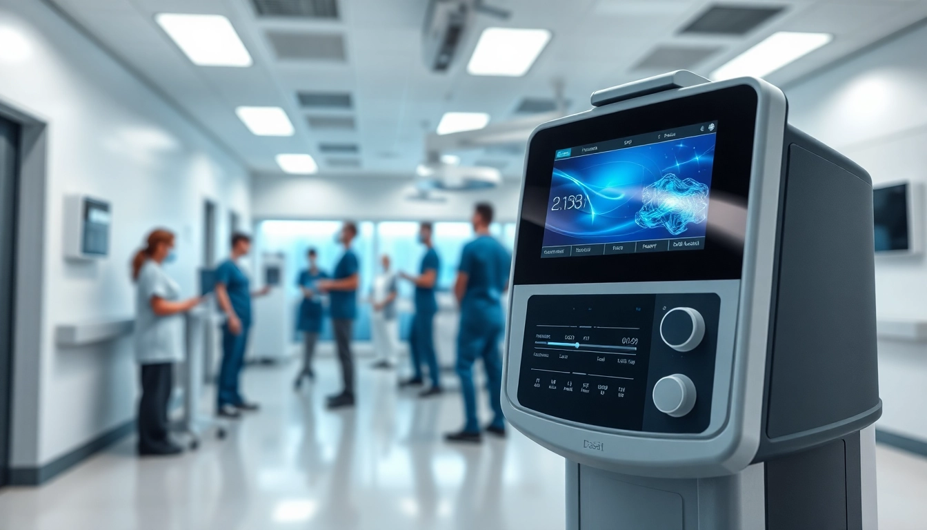 Showcase of das 140 medical equipment highlighting its advanced features in a professional healthcare setting.