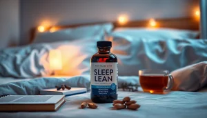Explore sleep lean reviews with a serene wellness setup featuring calming elements.