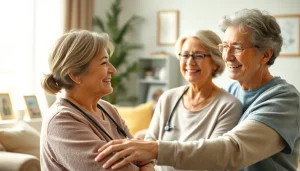 Senior caregivers austin tx caring for elderly clients in a warm and inviting home environment.
