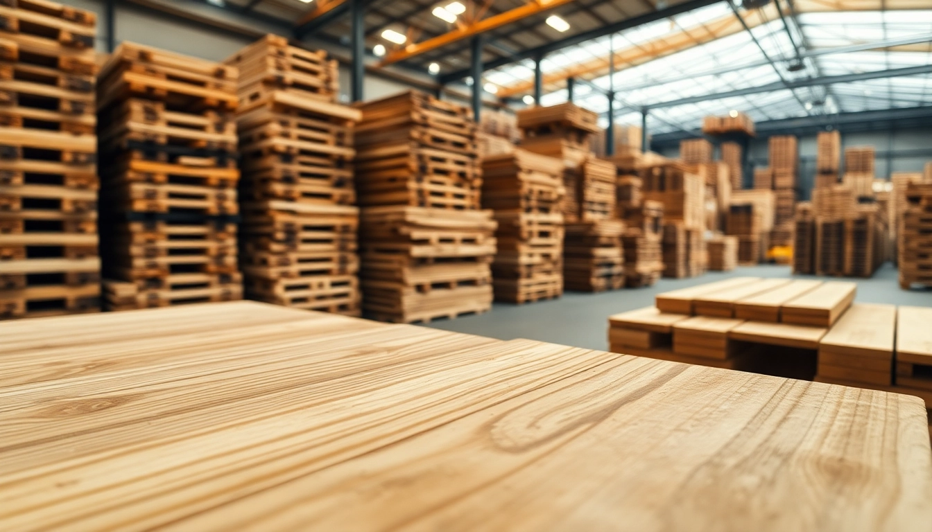 Pine pallet sawn timber supplier showcasing high-quality wood products in a timber yard